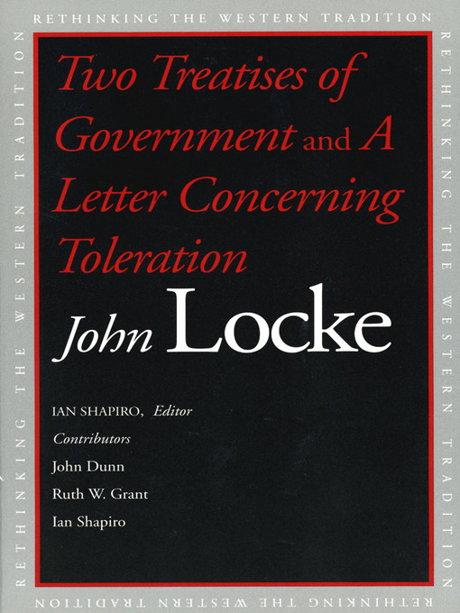 Cover image for Two Treatises of Government and a Letter Concerning Toleration